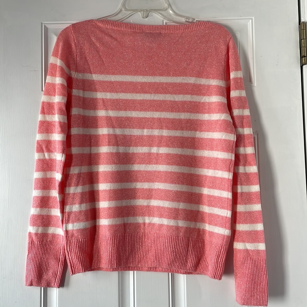 VINEYARD VINES Linen Cashmere Striped Boatneck Sweate - Picture 6 of 8